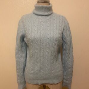 Pierre Cardin baby blue angora blend sweater